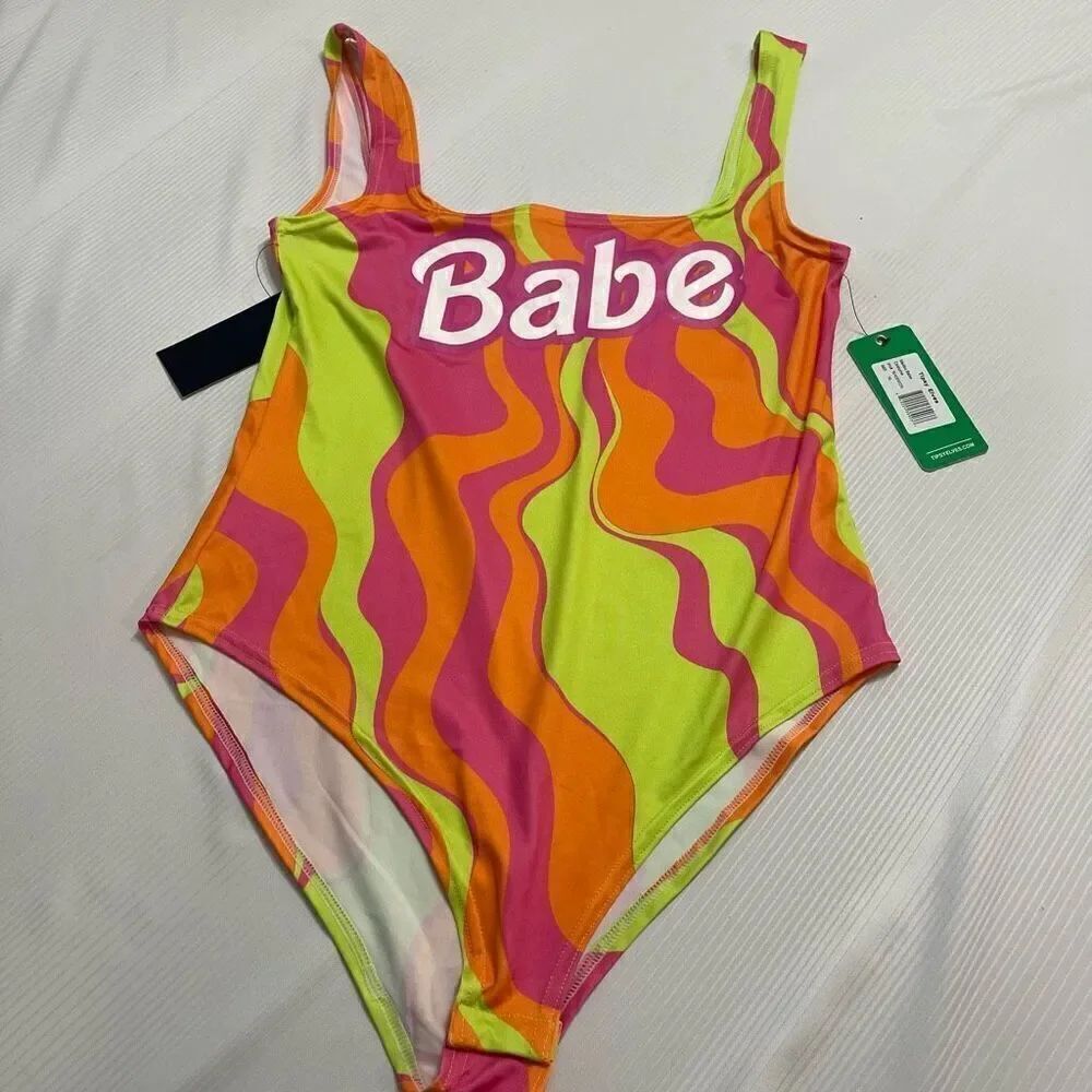 NWT Tipsy Elves Malibu Babe Bodysuit Costume Size XL New